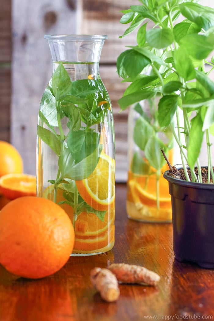 Orange Basil Infused Water Pic