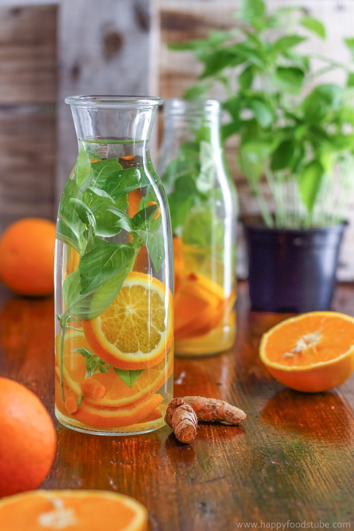 Orange Basil Infused Water Picture