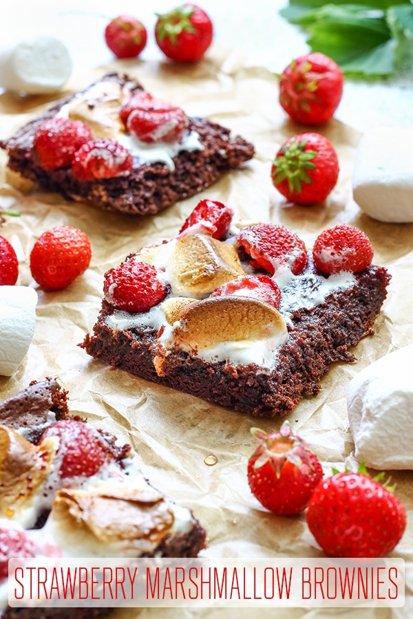 Strawberry Marshmallow Brownies Recipe