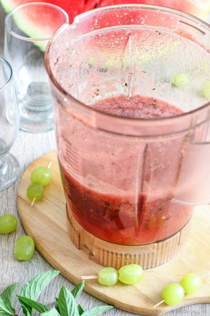 Refreshing Watermelon Juice with Grapes Photos