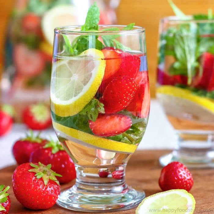 Strawberry Lemon Infused Water Image