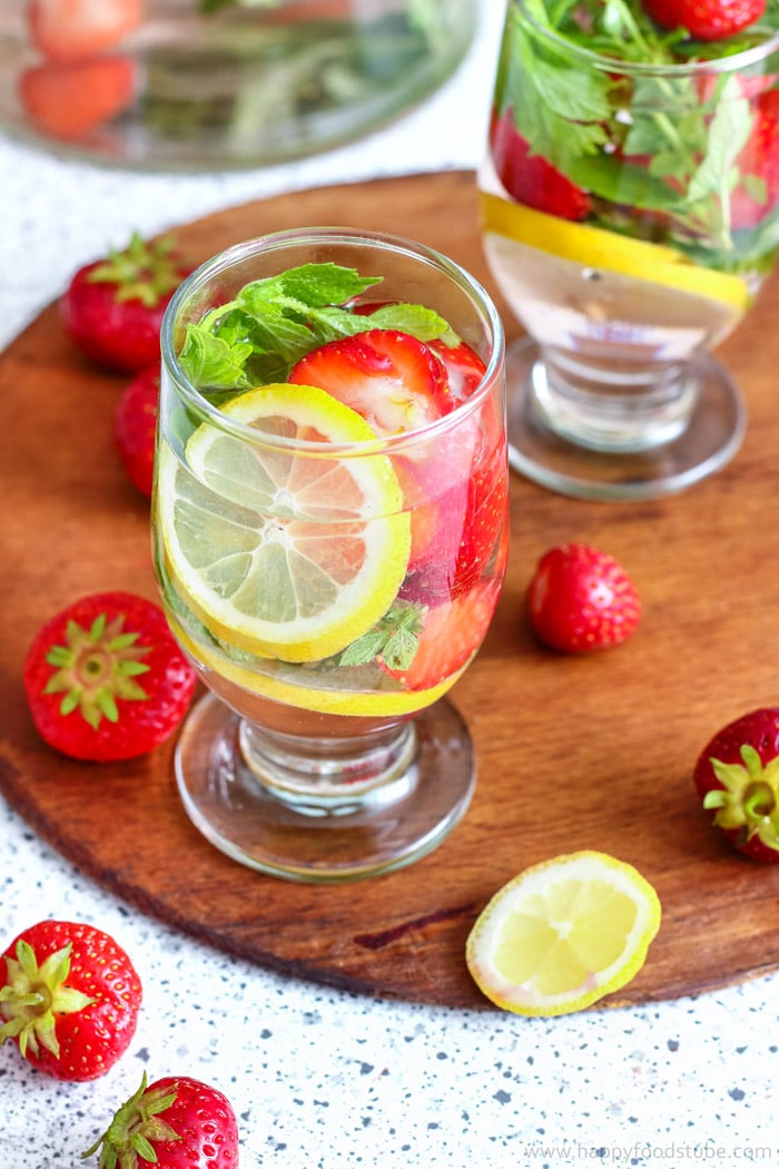 Strawberry Lemon Infused Water Photo