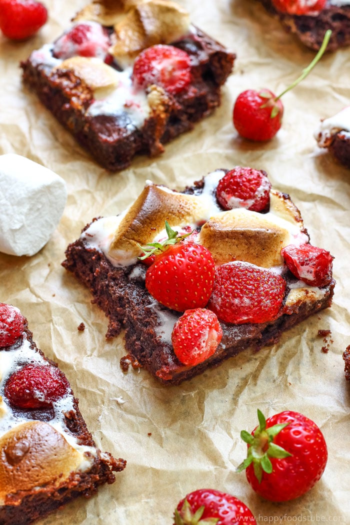 Strawberry Marshmallow Brownies Photo