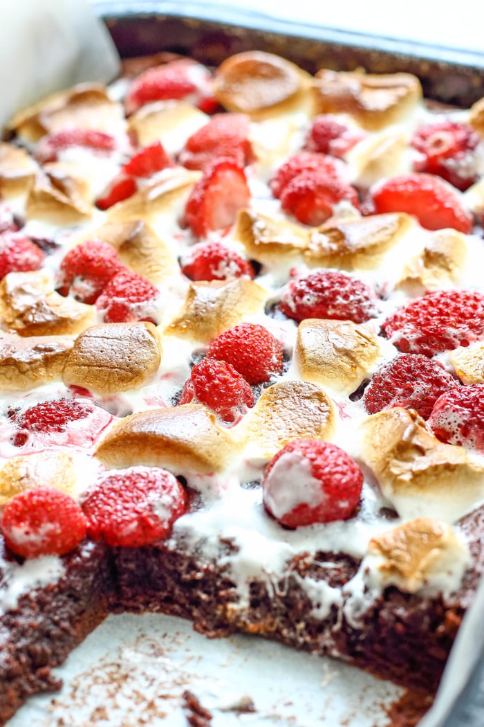 Strawberry Marshmallow Brownies Photos