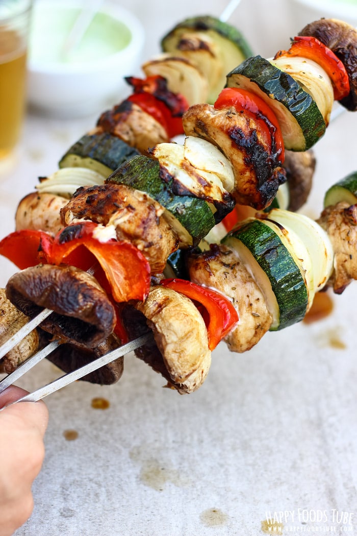 Skewered Honey-Balsamic Chicken