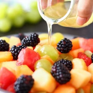 Fresh Fruit Salad with Coconut Honey Dressing Image