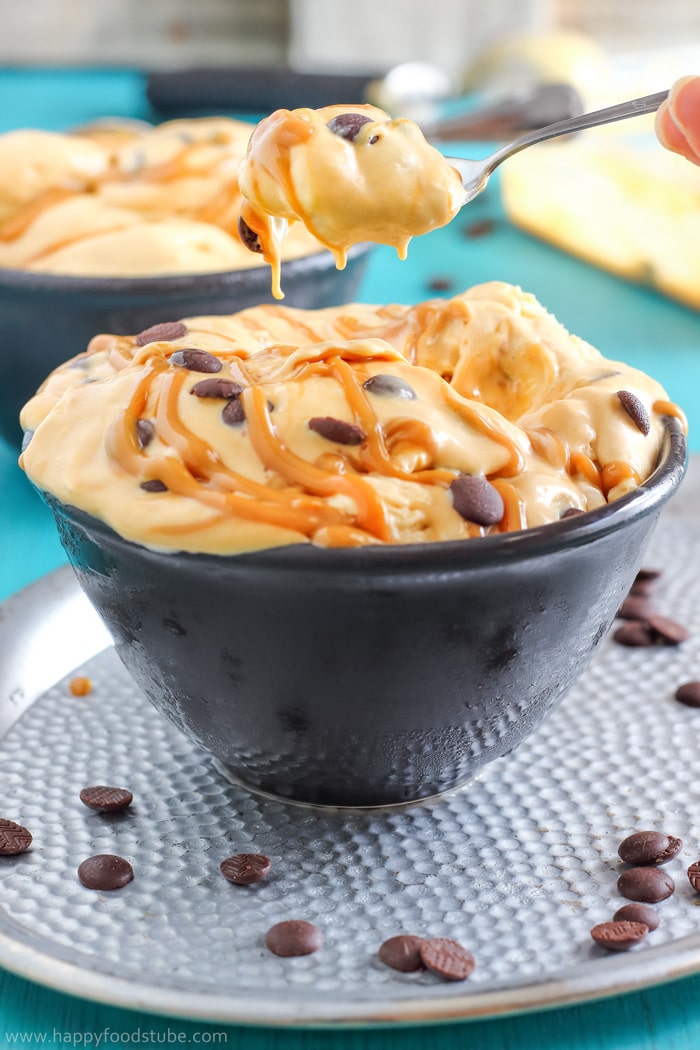 Homemade Caramel Ice Cream Images