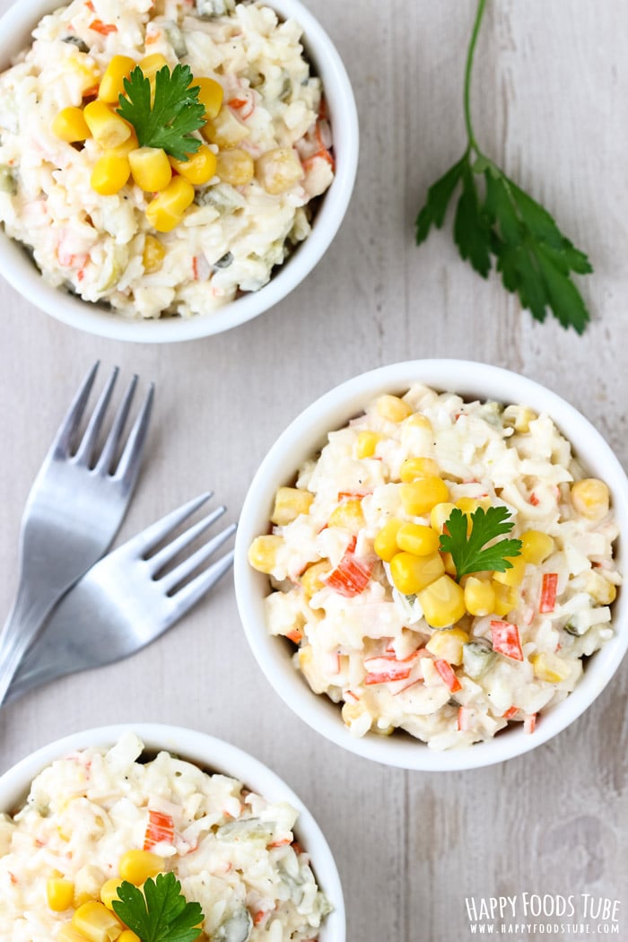 Rice Crab Stick Salad Photo