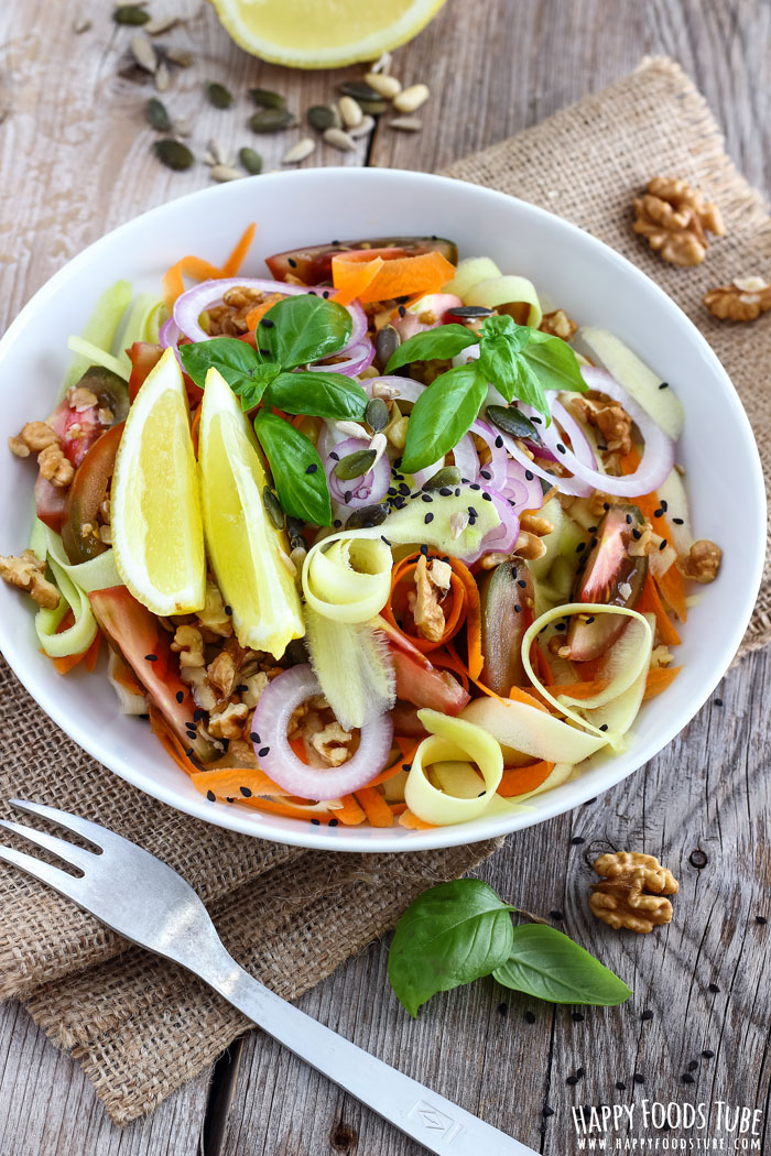 Shaved Zucchini Salad with Walnuts Photos