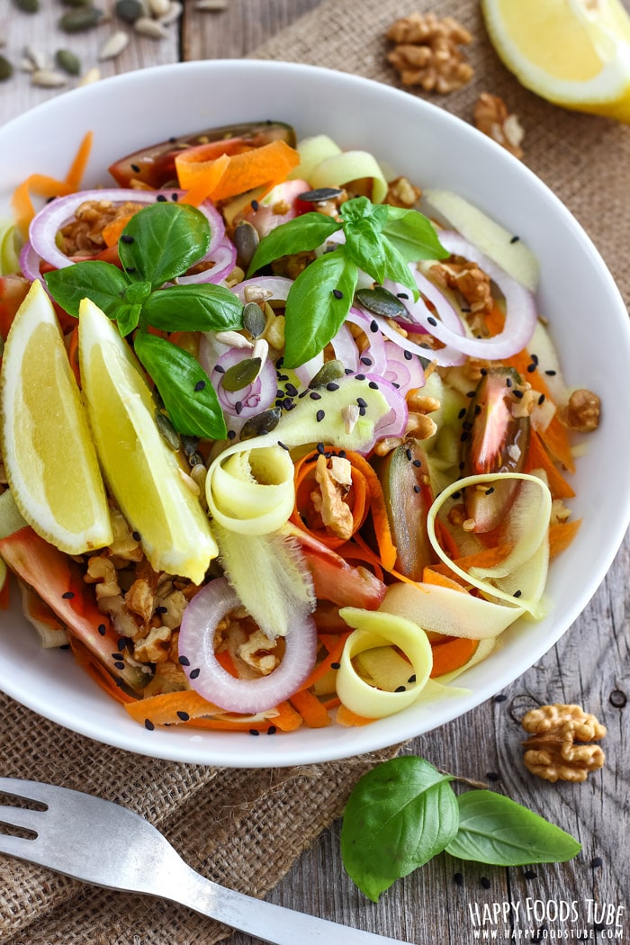 Shaved Zucchini Salad with Walnuts Picture