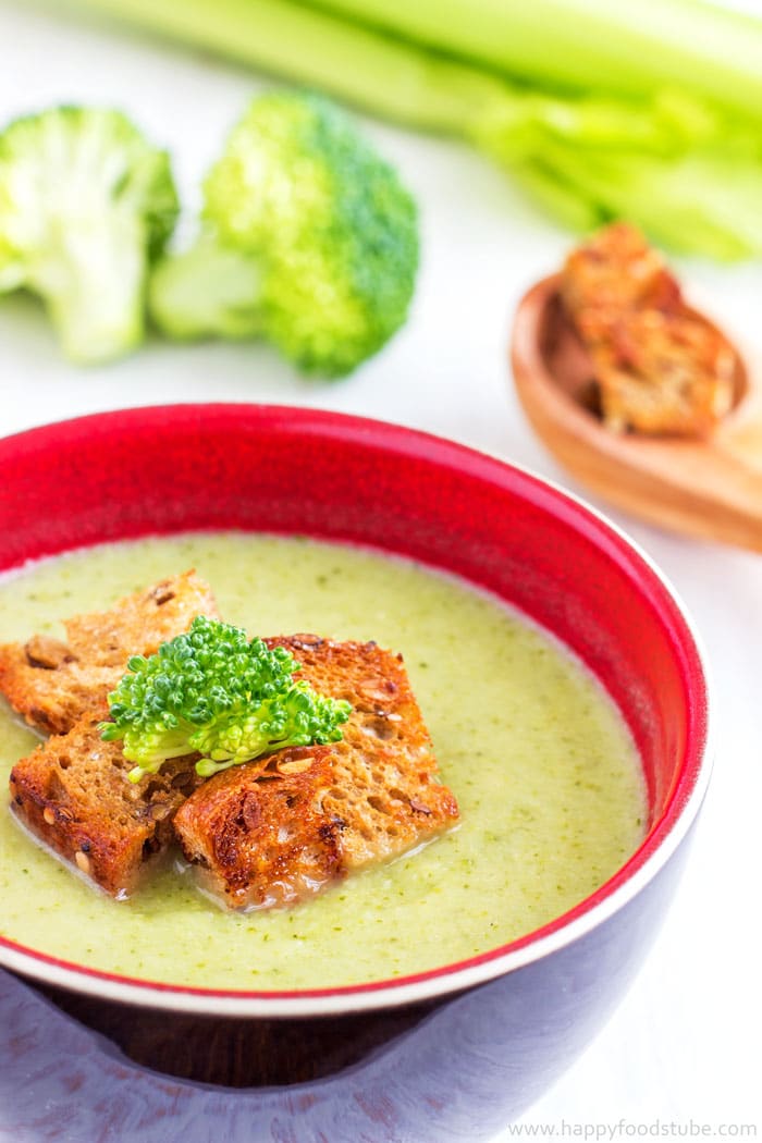 Best Fall Soups Ceamy Broccoli Celery Soup