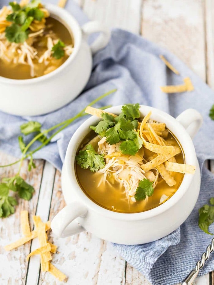 Best Fall Soups Slow Cooker Enchilada Verde Soup