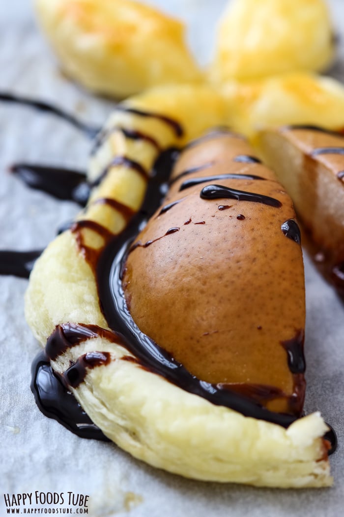 Nutella Stuffed Baked Pears in Puff Pastry Pic