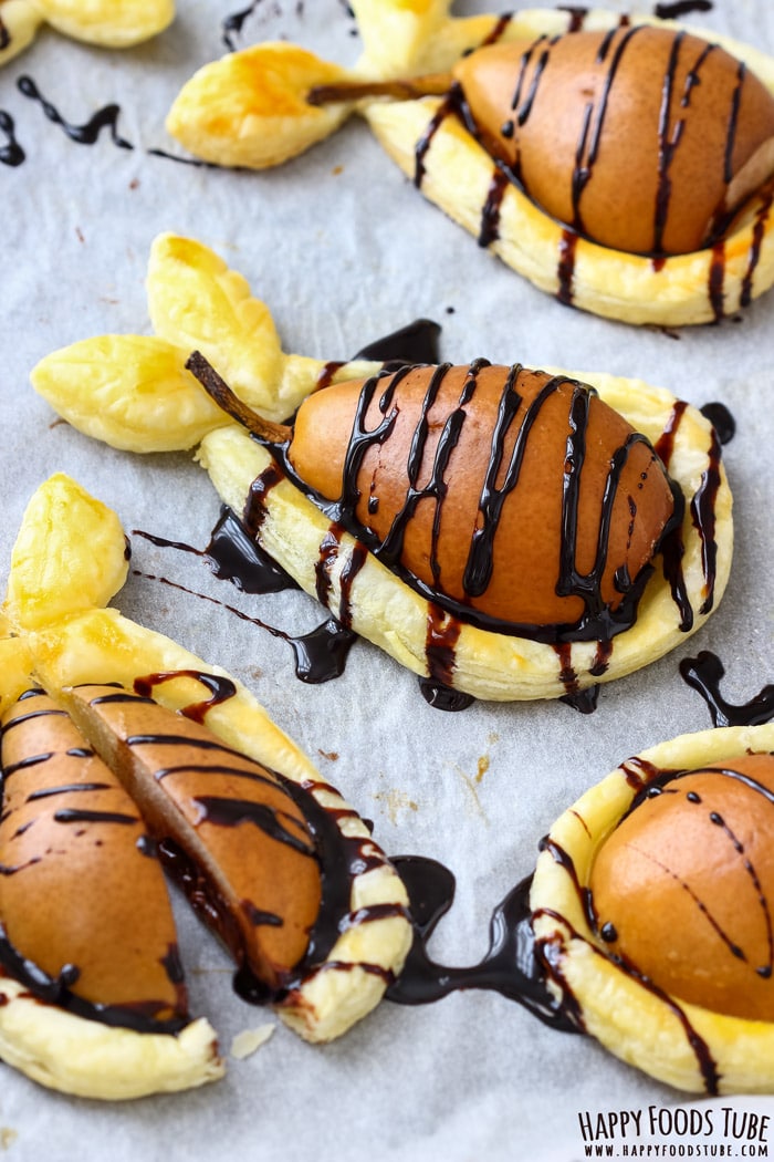 Nutella Stuffed Baked Pears in Puff Pastry Picture