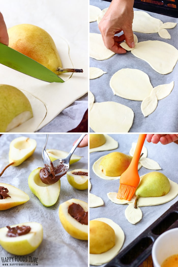Step by Step Nutella Stuffed Baked Pears in Puff Pastry Picture