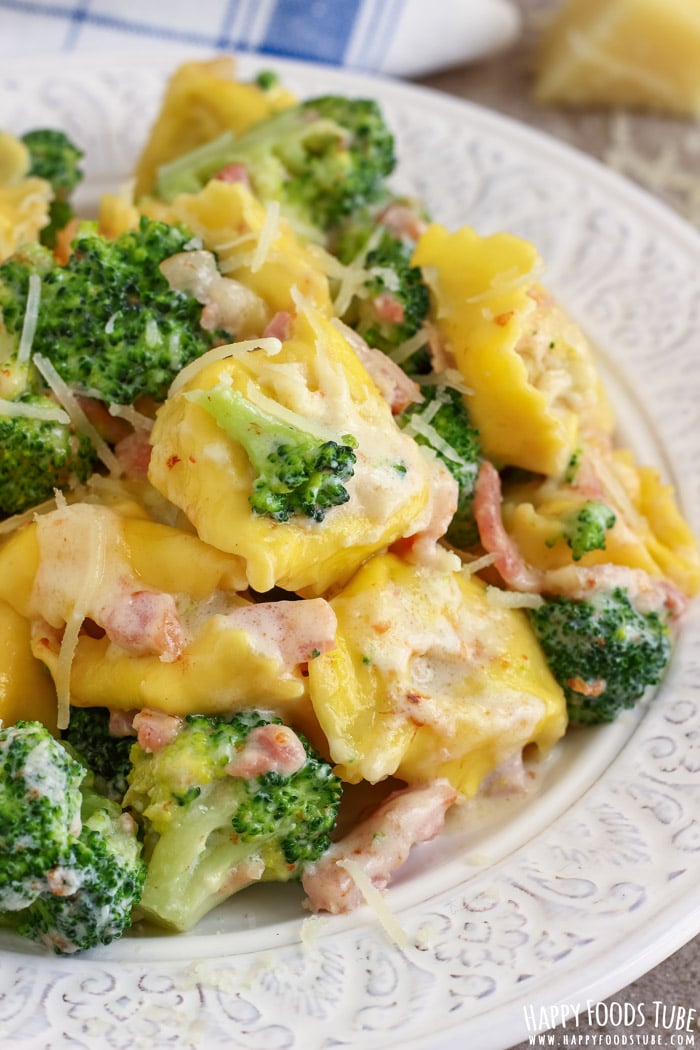 Cheese Tortellini Pasta with Broccoli and Bacon Pics