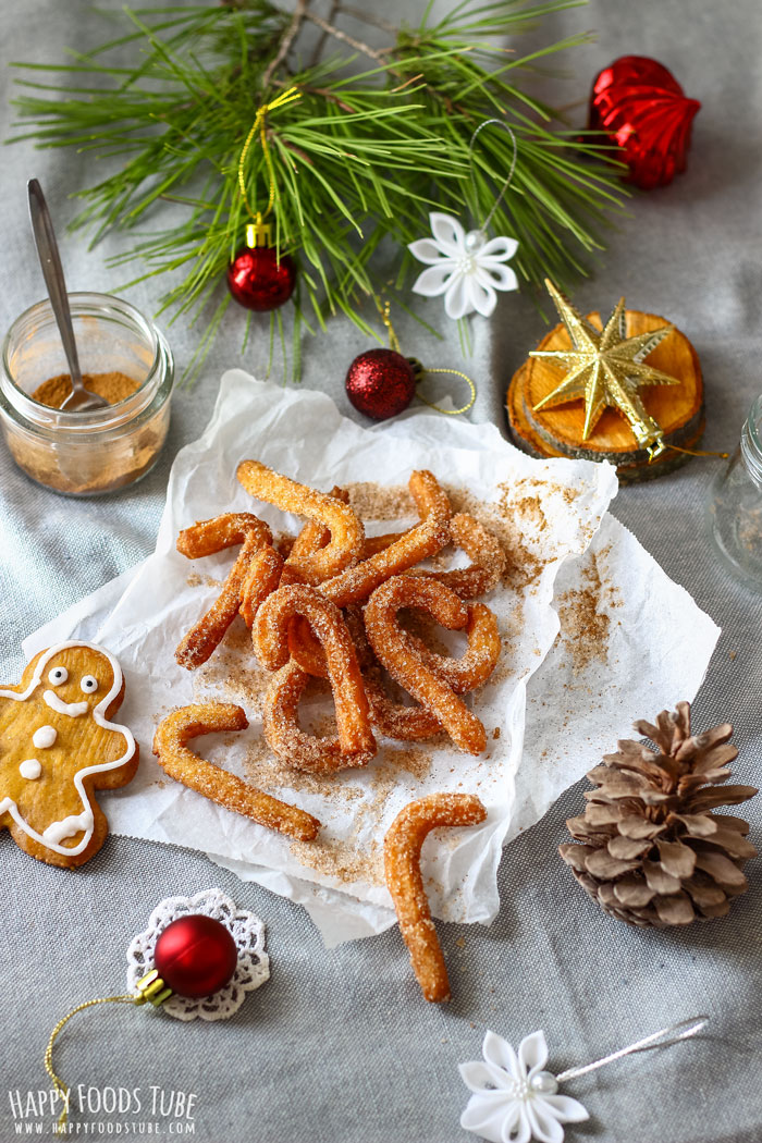 Festive Gingerbread Churros Christmas Picture