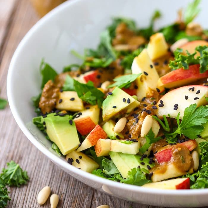 Fresh Kale Salad with Sun-Dried Tomato Dressing