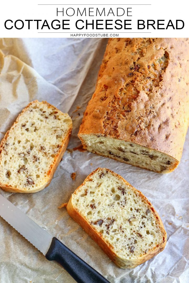 Homemade cottage cheese bread