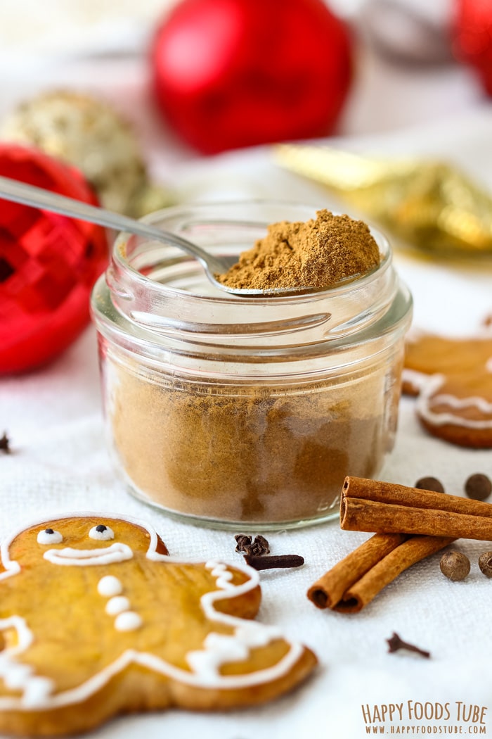 Homemade Gingerbread Spice Mix Jar Picture