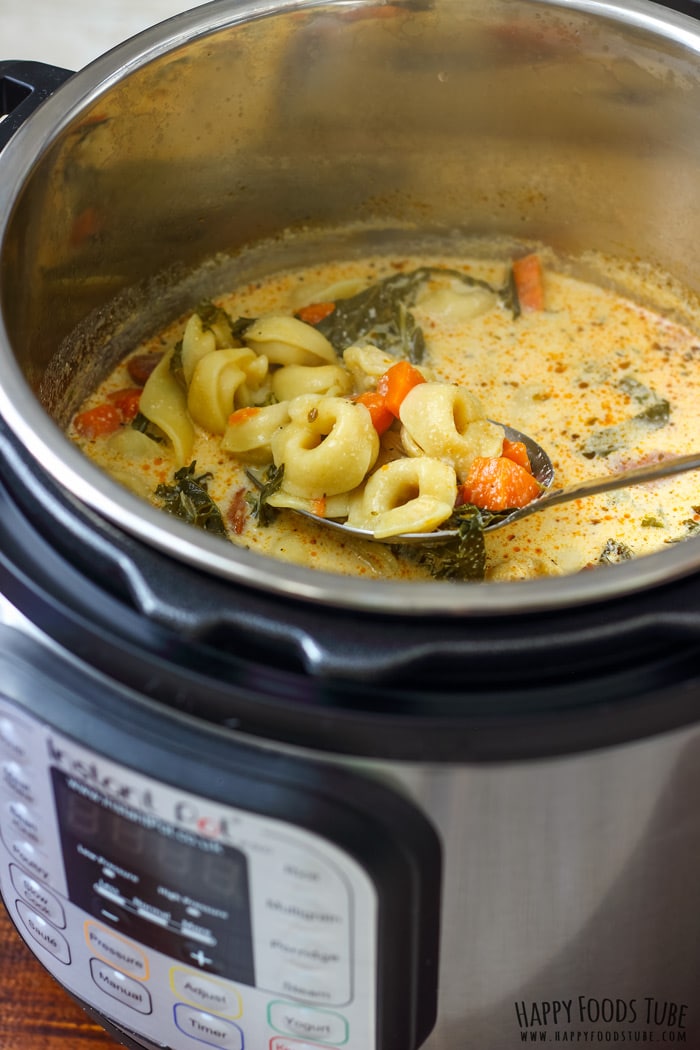 Instant Pot Mini - Tortellini Soup - Simply Happy Foodie