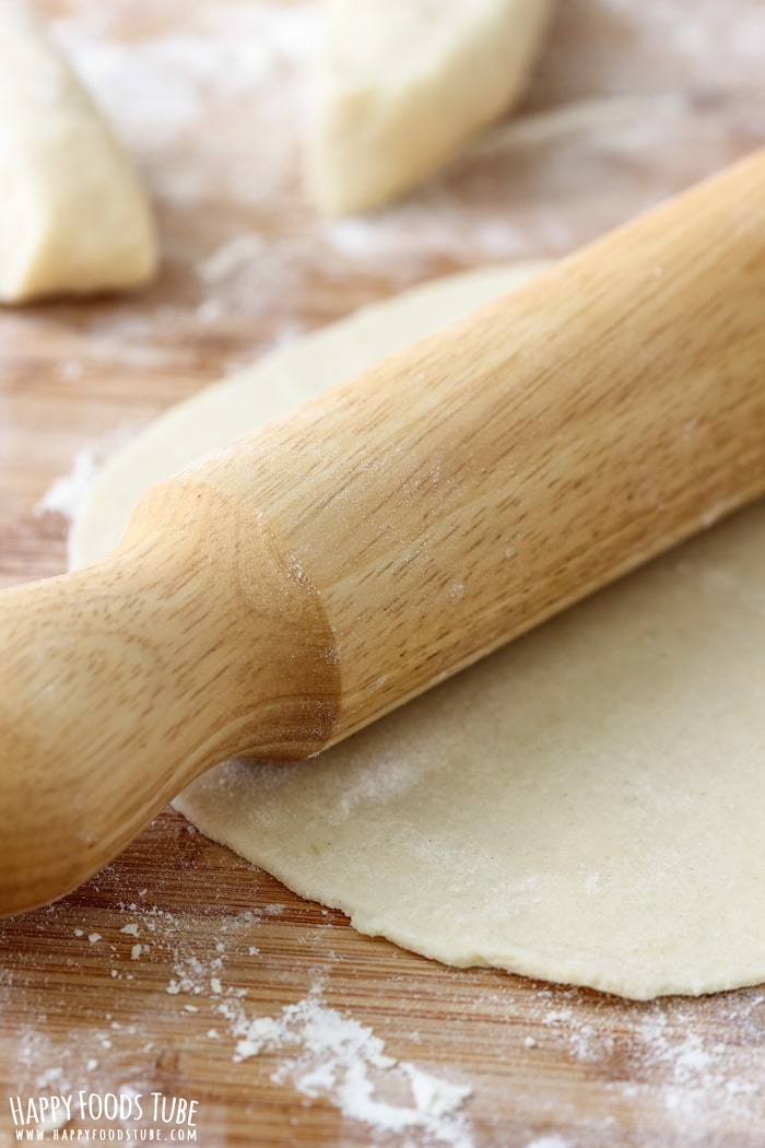 Mashed Potato Flatbread Dough and Rolling Pin Picture