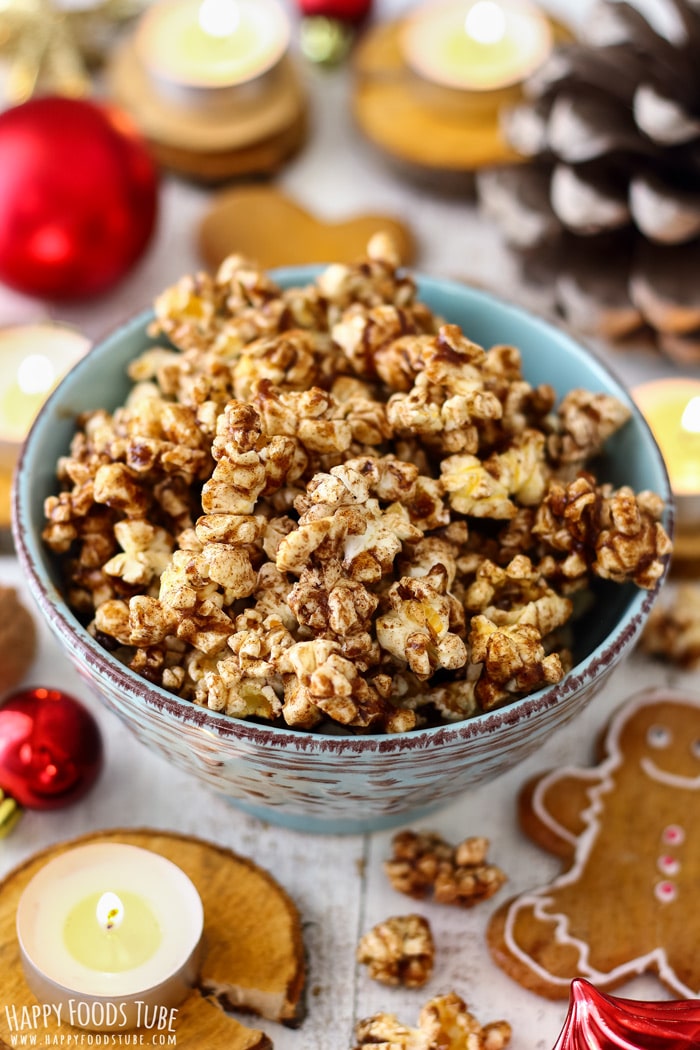 Gingerbread Popcorn Recipe - Happy Foods Tube