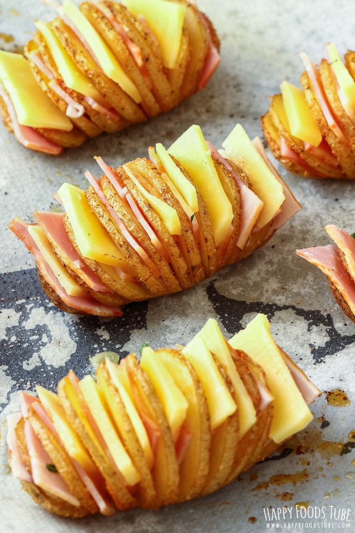 How to make Loaded Hasselback Potatoes Photo