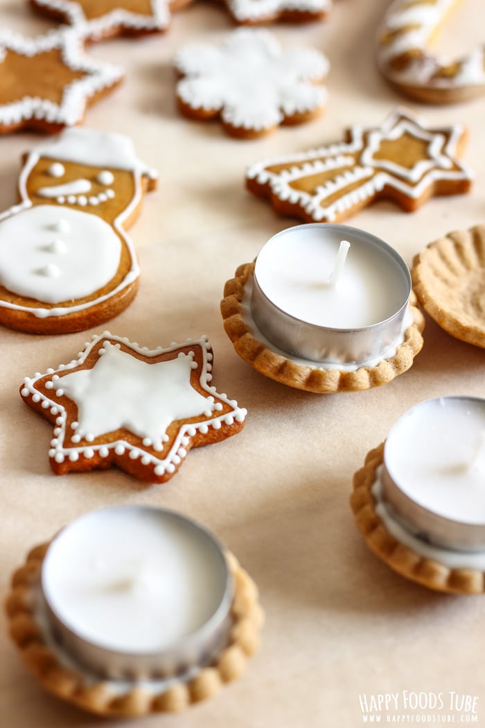 Simple Gingerbread Cookies as a Candle Holder Picture