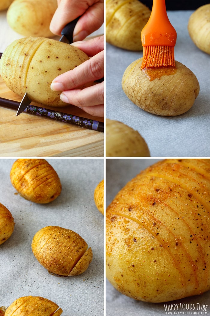 Step by Step Loaded Hasselback Potatoes Picture