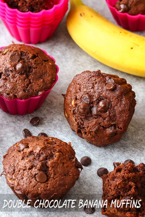 Best Double Chocolate Banana Muffins Recipe