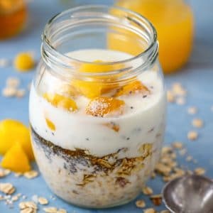 Healthy Coconut Mango Overnight Oats