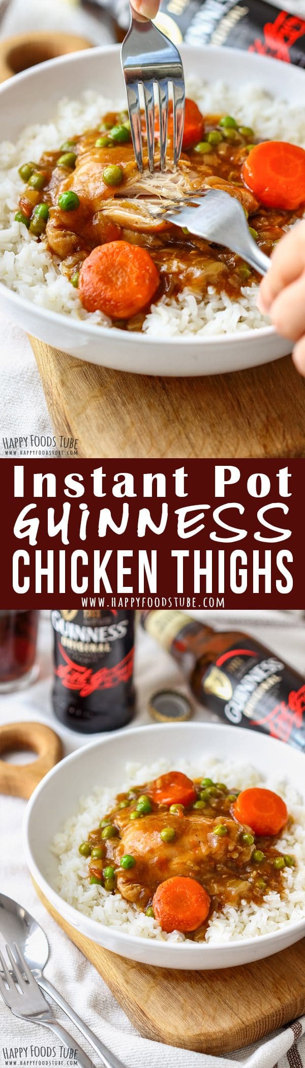 Instant Pot Guinness Chicken Thighs Picture Collage
