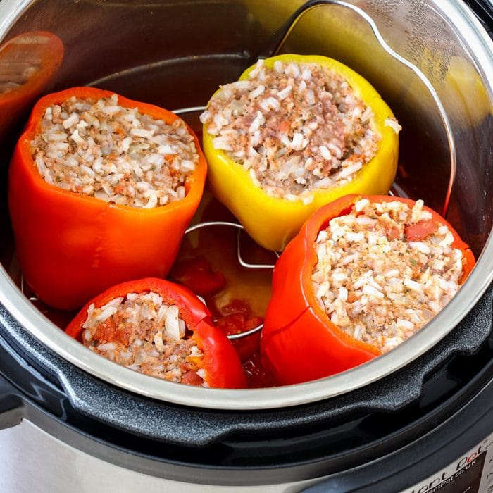 Homemade Instant Pot Stuffed Bell Peppers