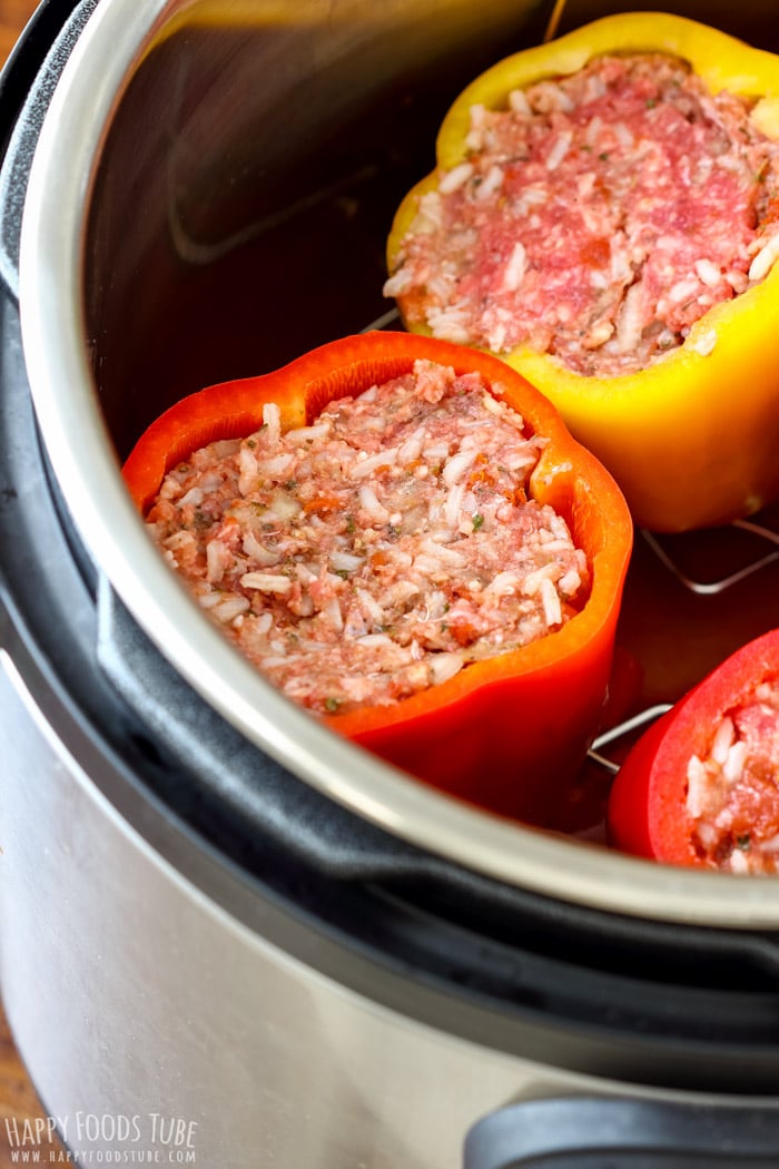 Instant Pot Stuffed Bell Peppers - Pressure Cooker Stuffed Bell Peppers