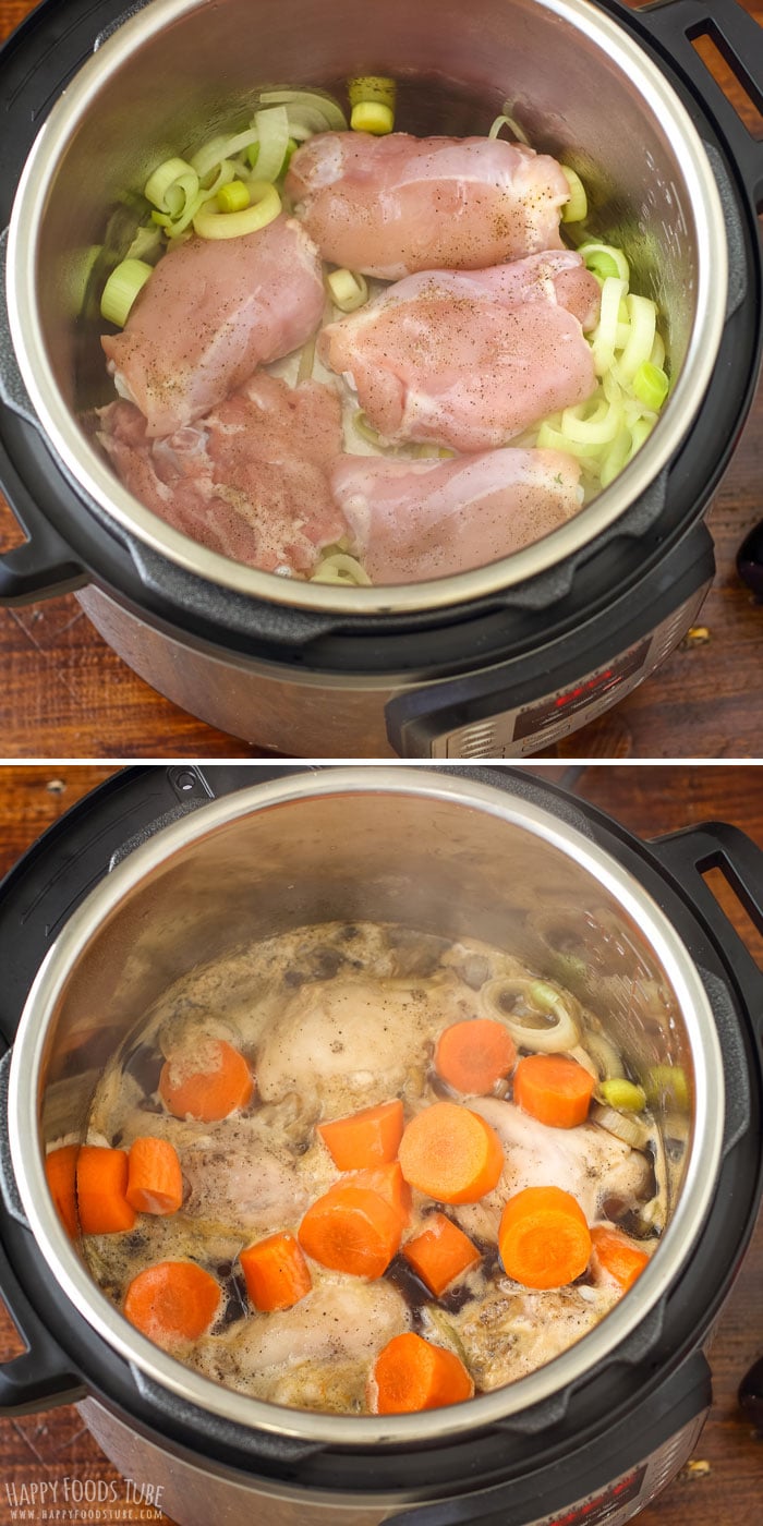 Step by step how to make Instant Pot Guinness Chicken Thighs