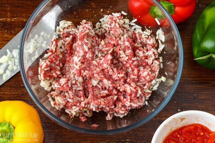 Mixture for Instant Pot Stuffed Bell Peppers