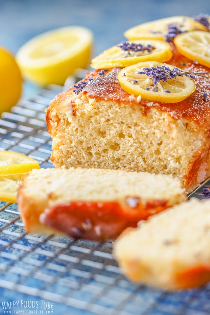 Sliced Easy Lemon Lavender Loaf