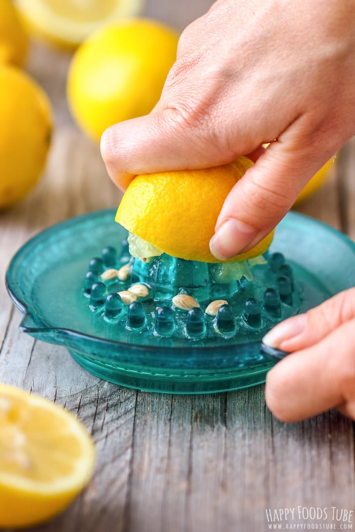 Juicing Lemons for Lemon Lavender Loaf