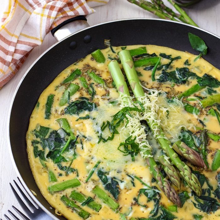 Spinach and Asparagus Frittata