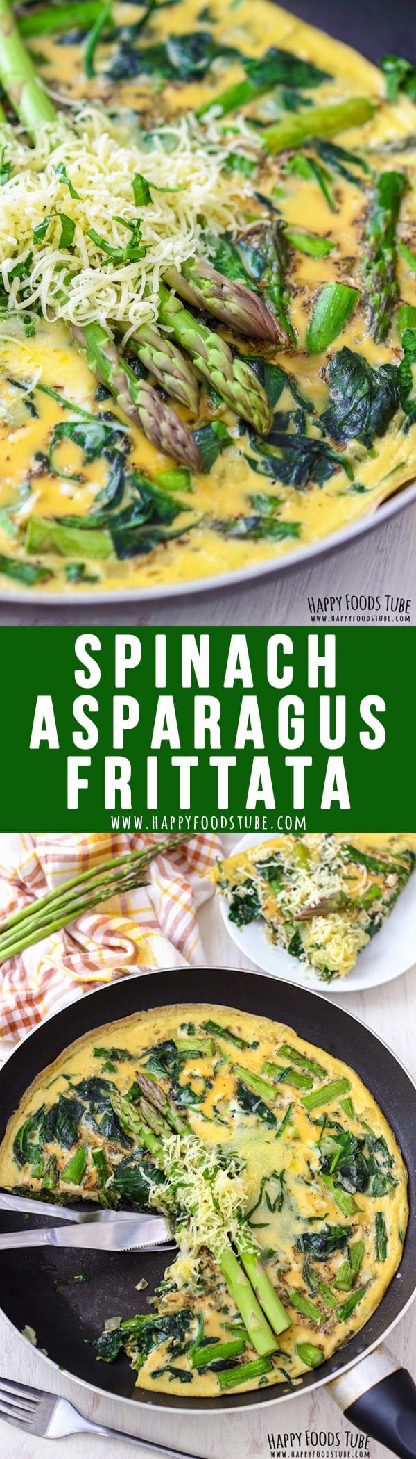 Spinach and Asparagus Frittata Collage Picture