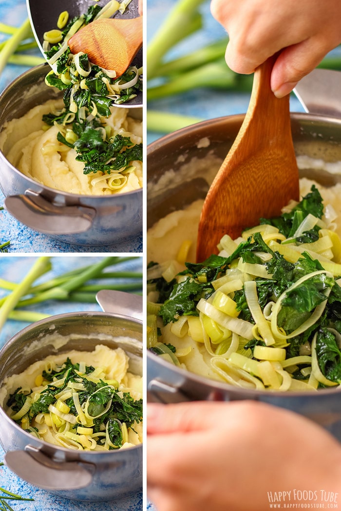 Step by step how to make Creamy Irish Colcannon