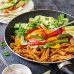 Homemade Skillet Chicken Fajitas