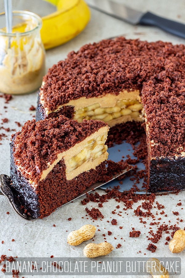 Best Banana Chocolate Peanut Butter Cake Recipe