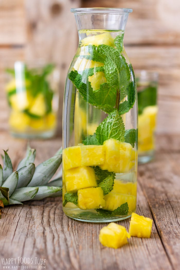 Bottle of Pineapple Infused Water