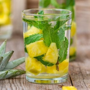Homemade Pineapple Infused Water