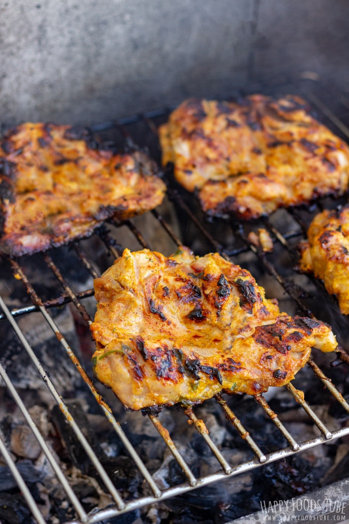 Yogurt Marinated Grilled Chicken Thighs