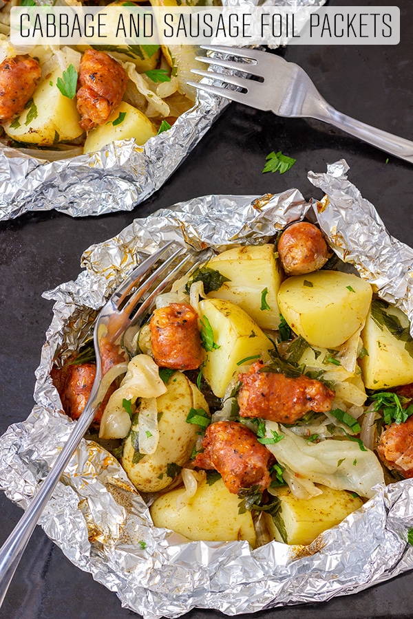 Cabbage and Sausage Foil Packets Recipe