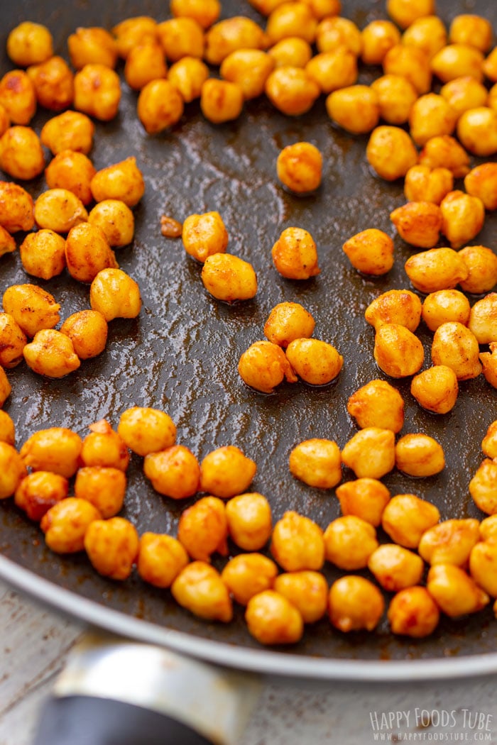 Pan roasted chickpeas