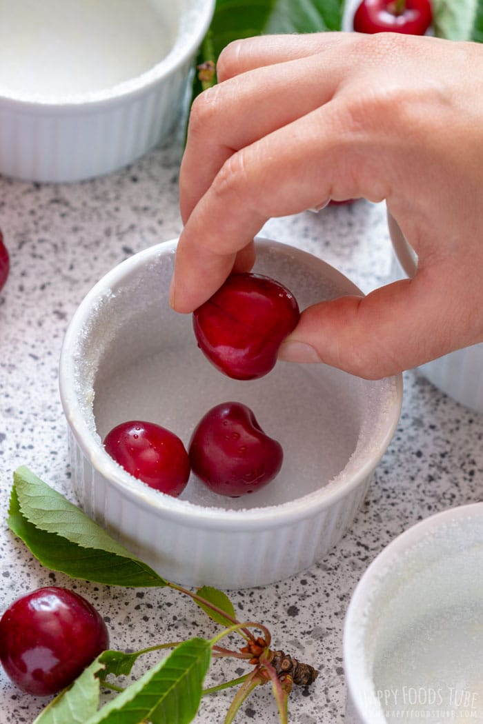 How to make Mini Cherry Clafoutis step 1